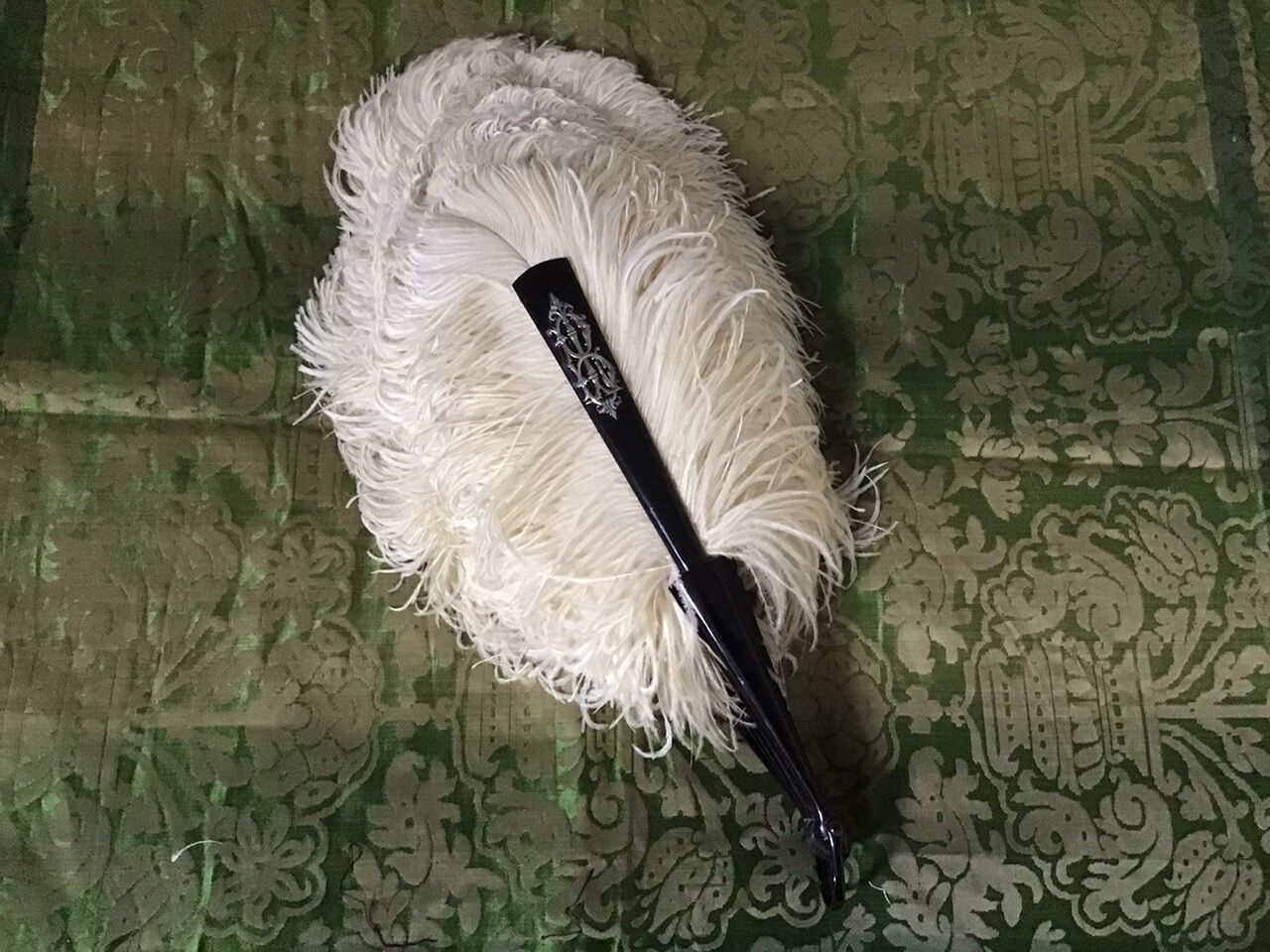 Fan scale ostrich feathers Napoleon III