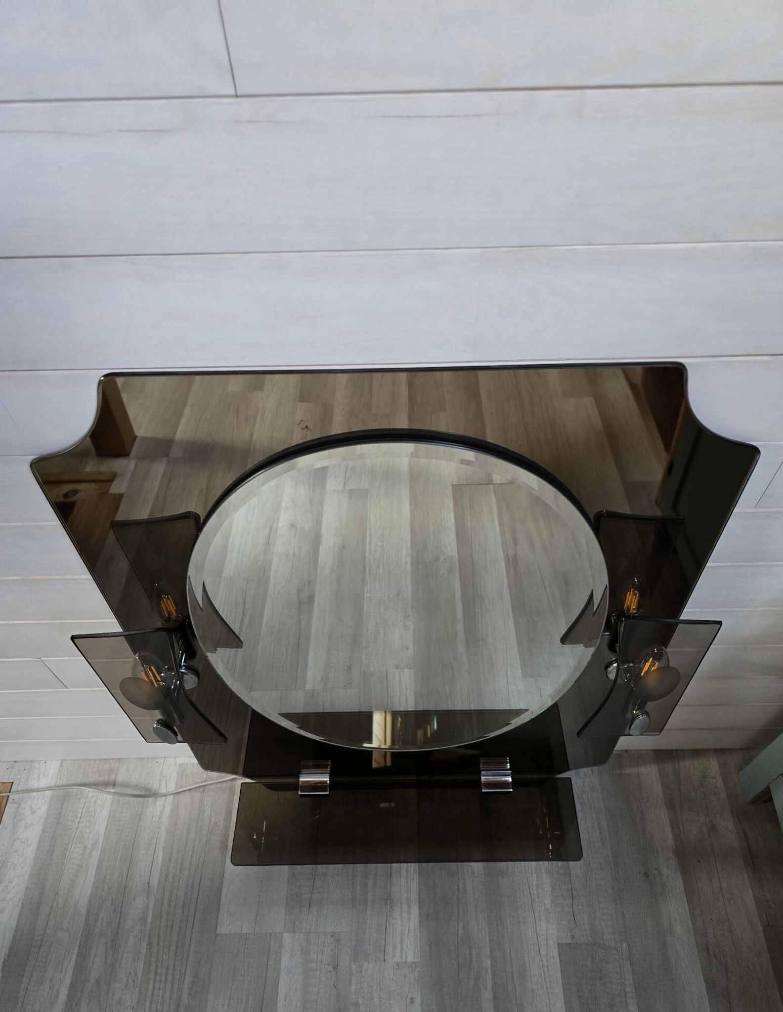 Vintage Italian mirror style ISA, Fontana Arte, 1970s.