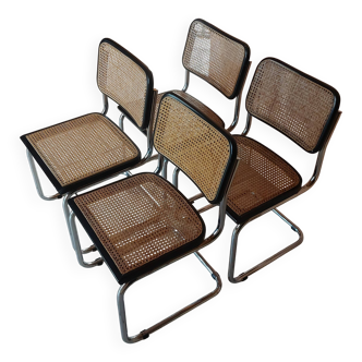 Set of 4 Cesca B32 chairs