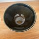Vintage set of 3 numbered olive green bowls