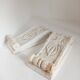 Set of 2 decorative plaster ornaments