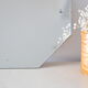 Octagonal bevelled wall mirror
