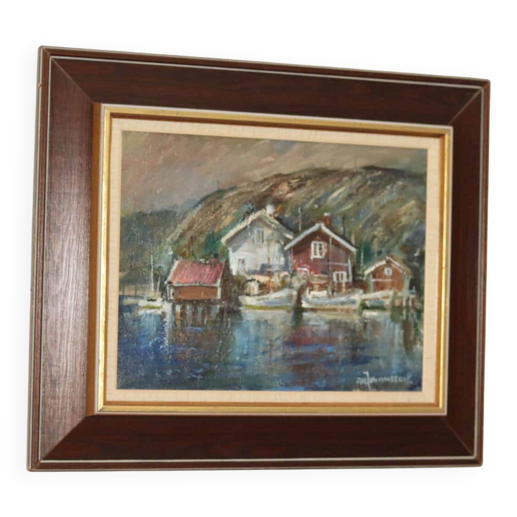 "Boats, Bohuslän" by Alf Johansson