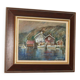 "Boats, Bohuslän" by Alf Johansson