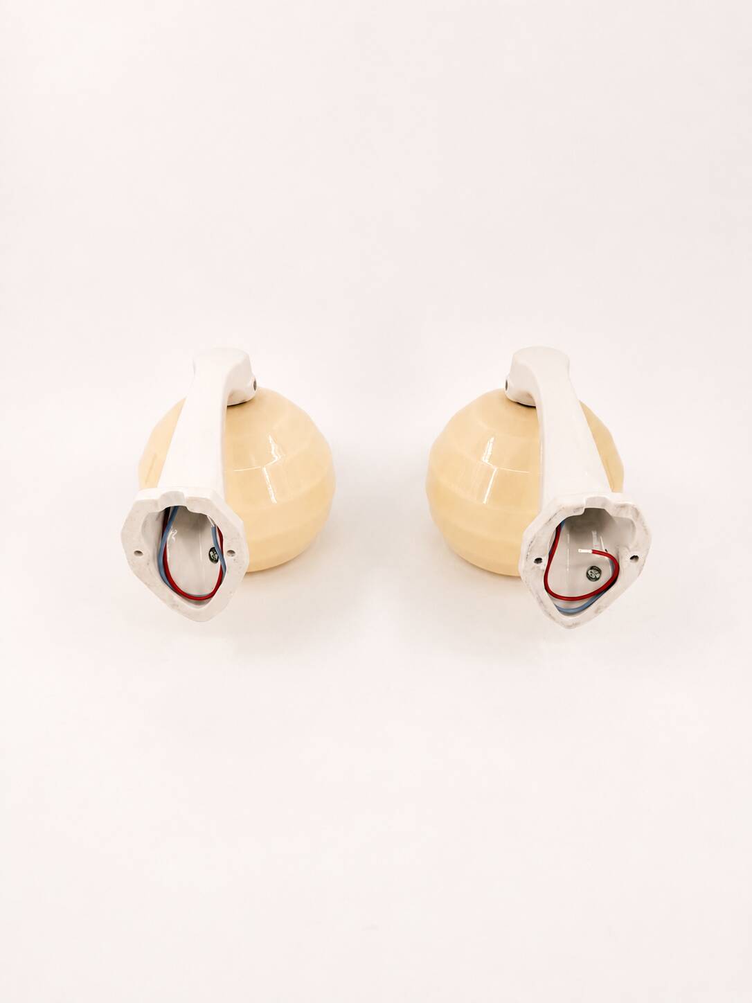 Art Deco porcelain wall lights