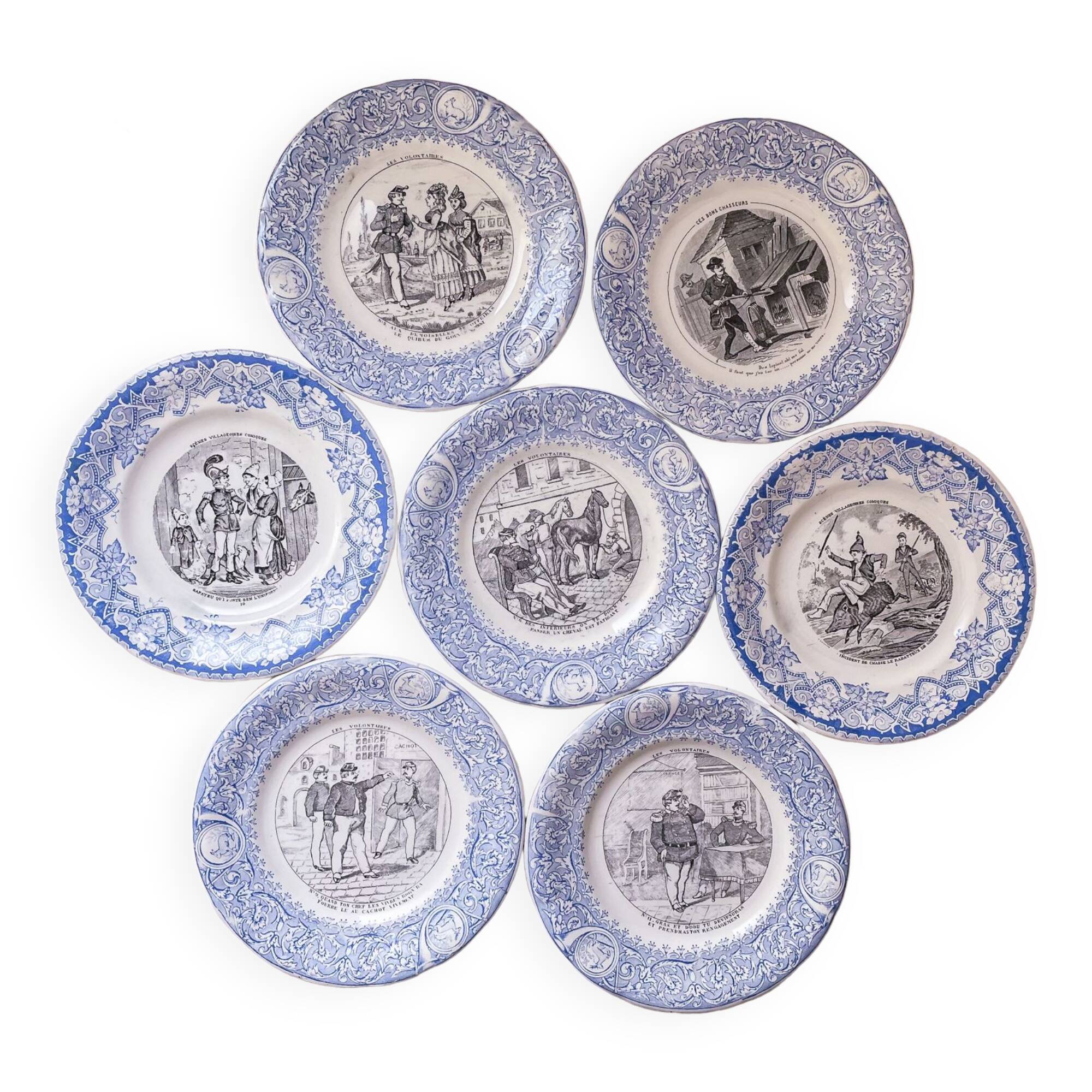 Luneville talking plate collection