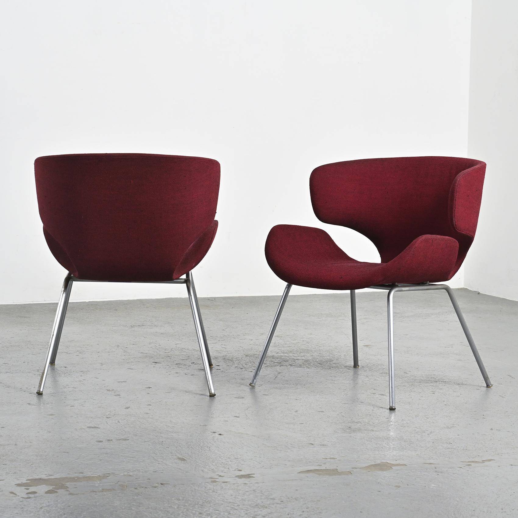Pair of Kabuto Armchairs by Isamu Kenmochi, Tendo Mokko Japan 1965