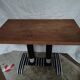 Solid wood table bistro restaurant art deco old vintage