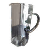Clear glass pitcher