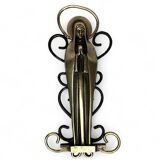 Religious object, 20th century bronze Virgin