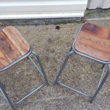 Bar stool - wood and metal workshop