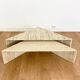 Rare vintage travertine coffee table