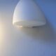 Pair of vintage white opaline wall lights, France 1970s