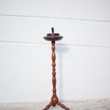 Vintage ashtray, ashtray on tripod wooden foot, push ashtray, tripod ashtray