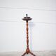 Vintage ashtray, ashtray on tripod wooden foot, push ashtray, tripod ashtray