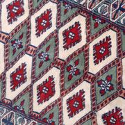 Handmade vintage rug Uzbek Bukhara 56cm x 83cm 1970s