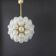 Spectacular Sputnik chandelier with snow glass balls, Doria, Germany, 1970s.