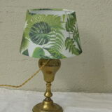 Table lamp base brass brass, ancient, shade plant