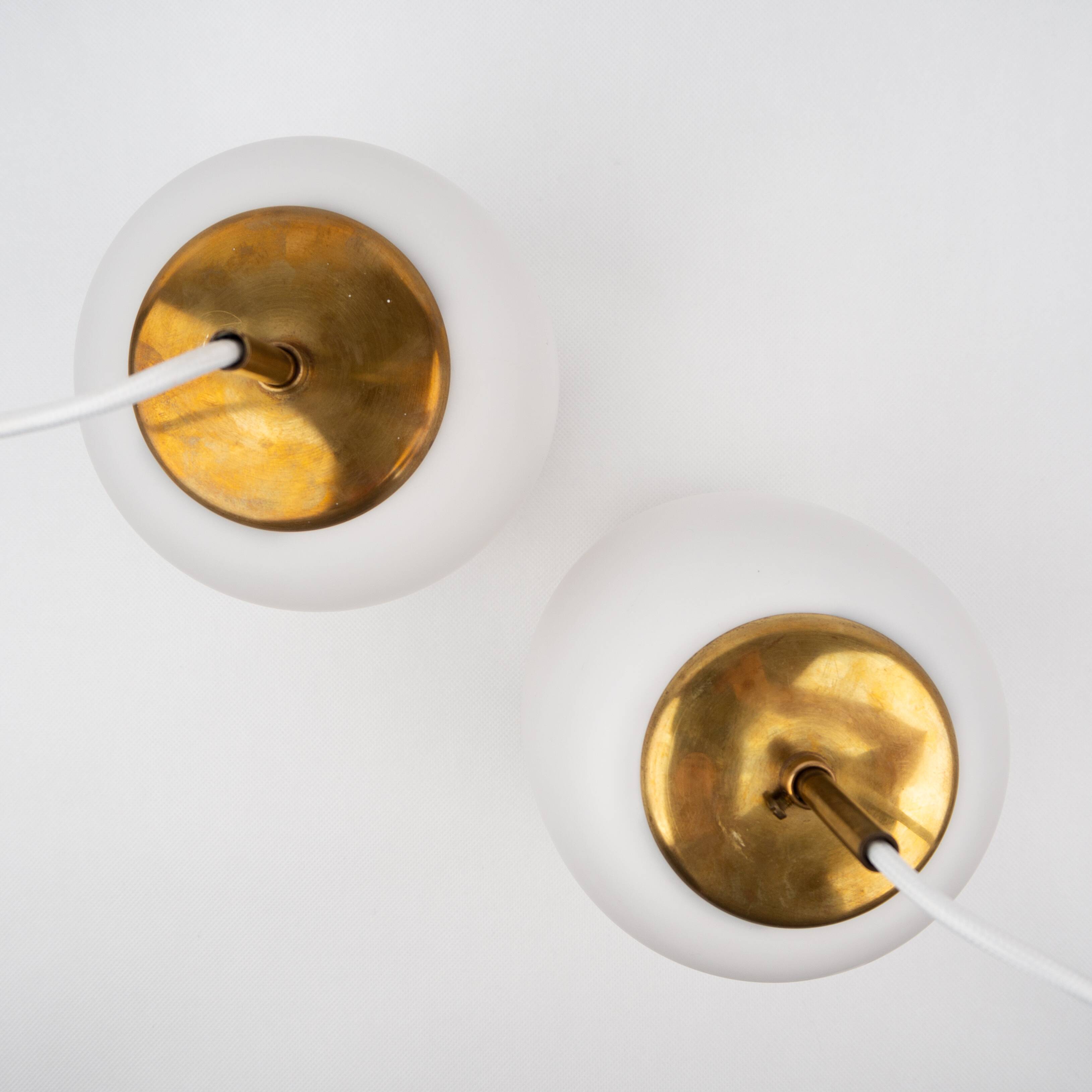 Paire de suspensions vintage P715 Mandalay par Sigvard Bernardotte, Acton Bjorn, Nordisk Solar