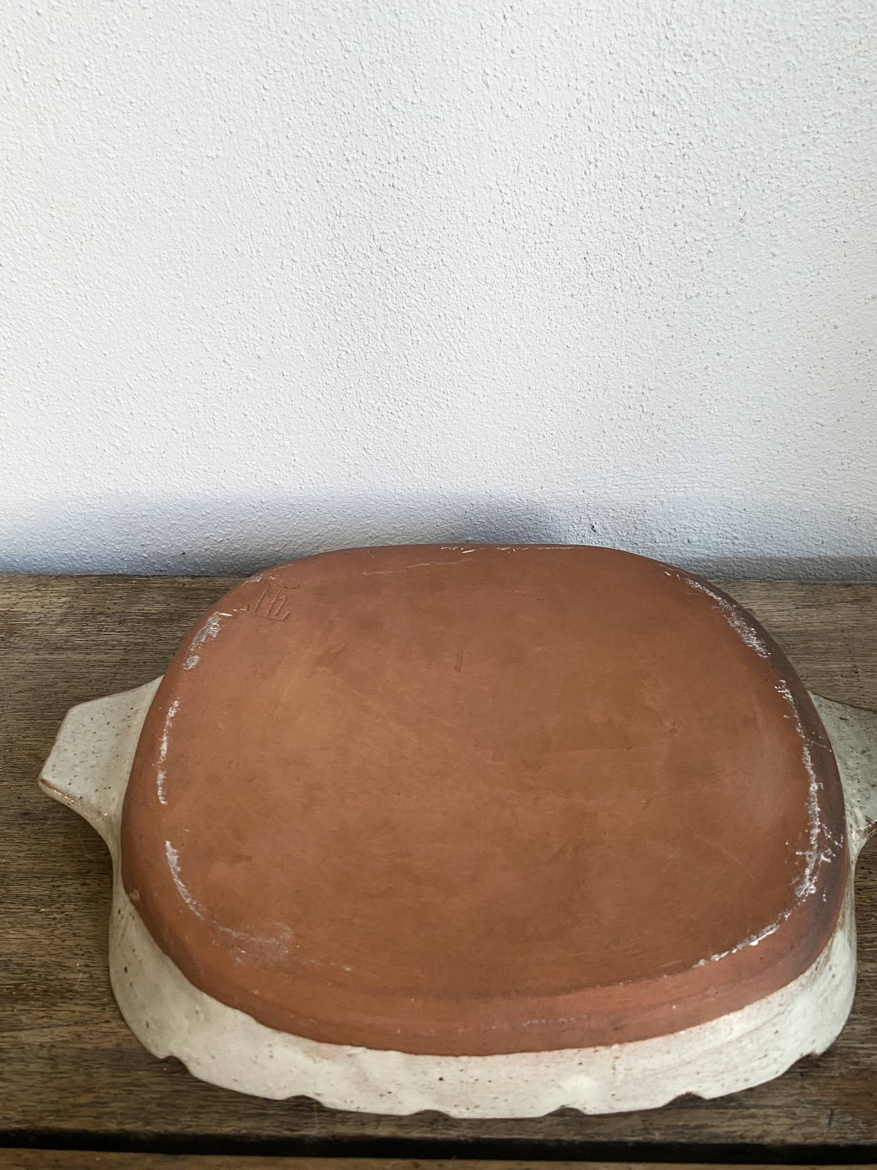 Glazed terracotta dish from the 1980s
