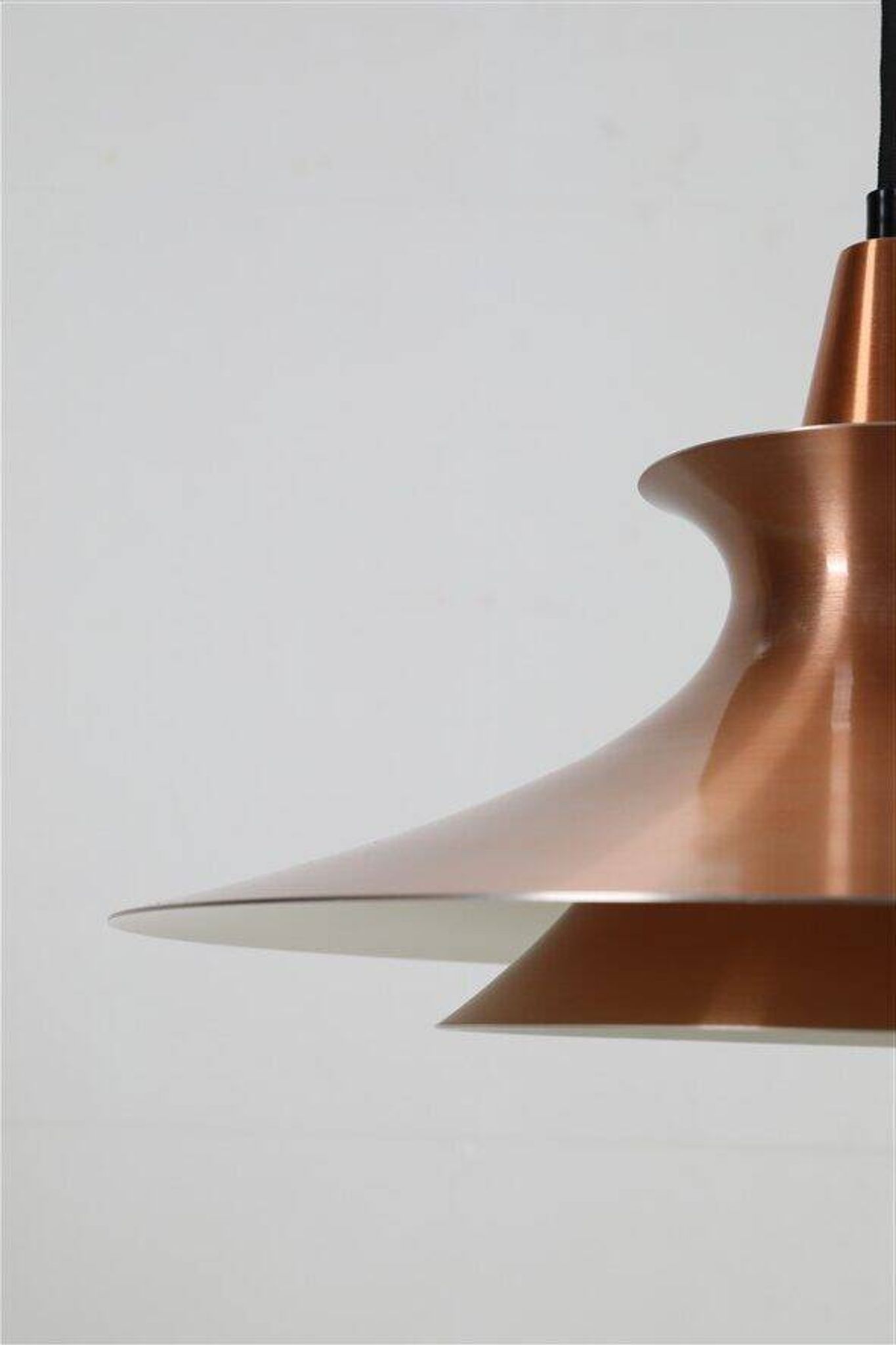 Mid-century pendant lamp / copper / aluminium / Danish modern design / 1960s / 1970s
