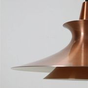 Mid-century pendant lamp / copper / aluminium / Danish modern design / 1960s / 1970s