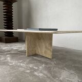 Travertine coffee table, Italy, 1980s