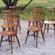 Set de 6 chaises de bistrot Baumann vintage des années 60