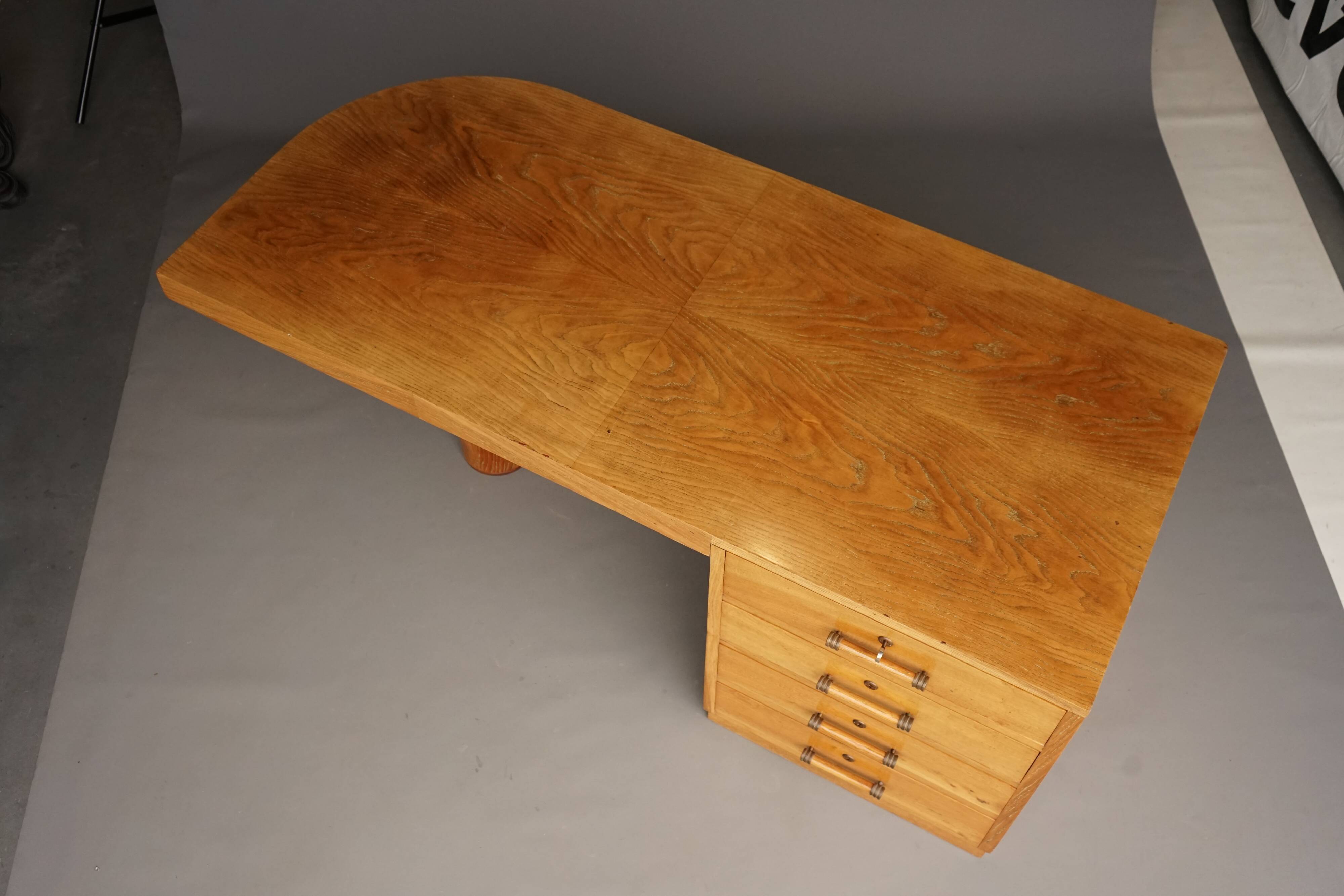 Exceptional Art Deco freestanding Desk. French 1930s