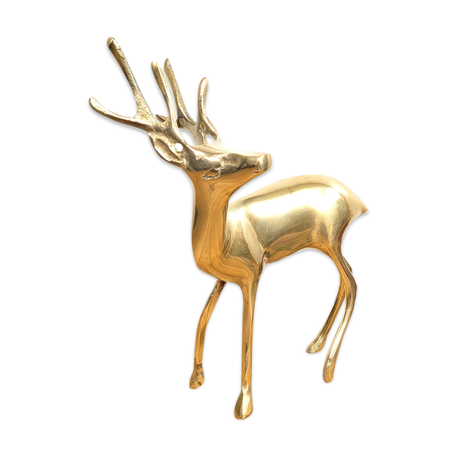 Brass Deer Statuette