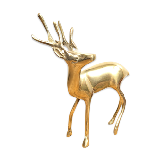 Brass Deer Statuette
