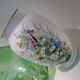 Vase blanc en opaline