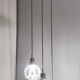 Murano Glass and Varnished Metal 3-Light Pendant by Toni Zuccheri for Venini