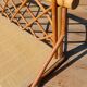 Small vintage wall shelf in bamboo and rattan – 1970s