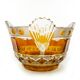 Mid-century modern fruit bowl, crystal, Poland, 1970s
