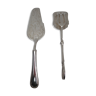 shovel and clamp with antique cakes, silver