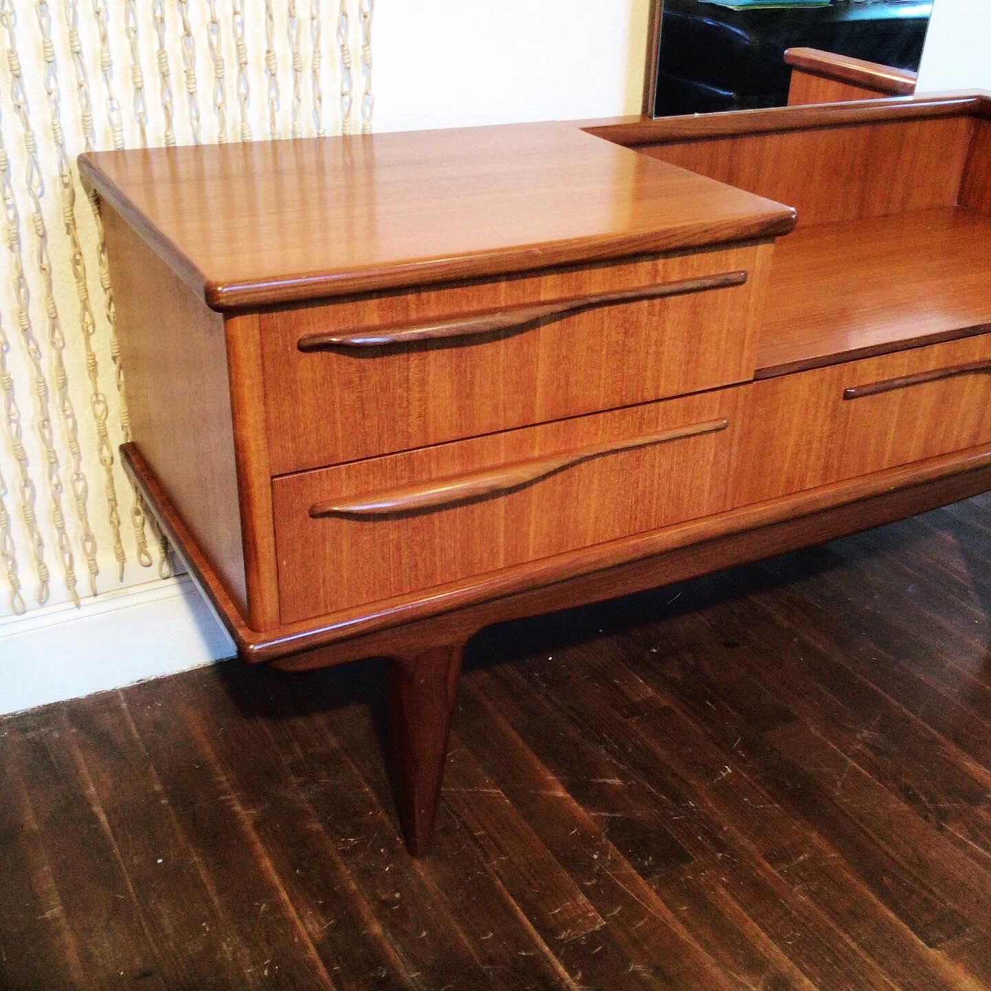 Scandinavian teak dressing table