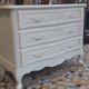 White patinated chest of drawers