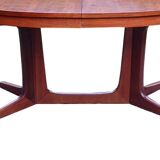 Vintage Baumann oval table 1960 extendable