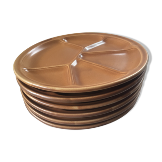 Gien fondue plates