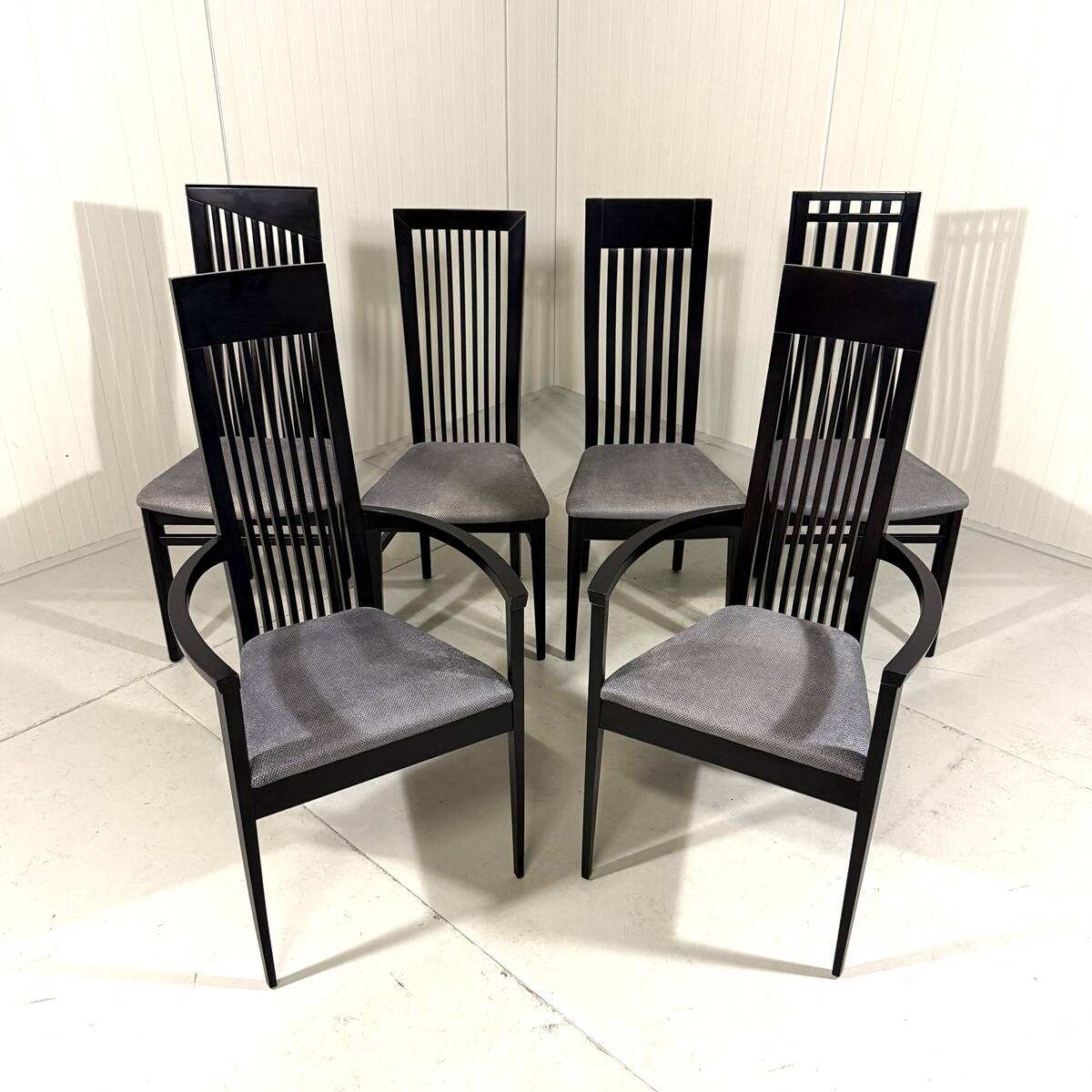 Chaises de salle à manger Tonon Italie par Wolf Schmidt Bandelow années 1980.