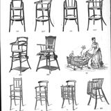 Lot of 4 bistro chairs Cambier