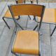 Lot de trois chaises d'école vintage