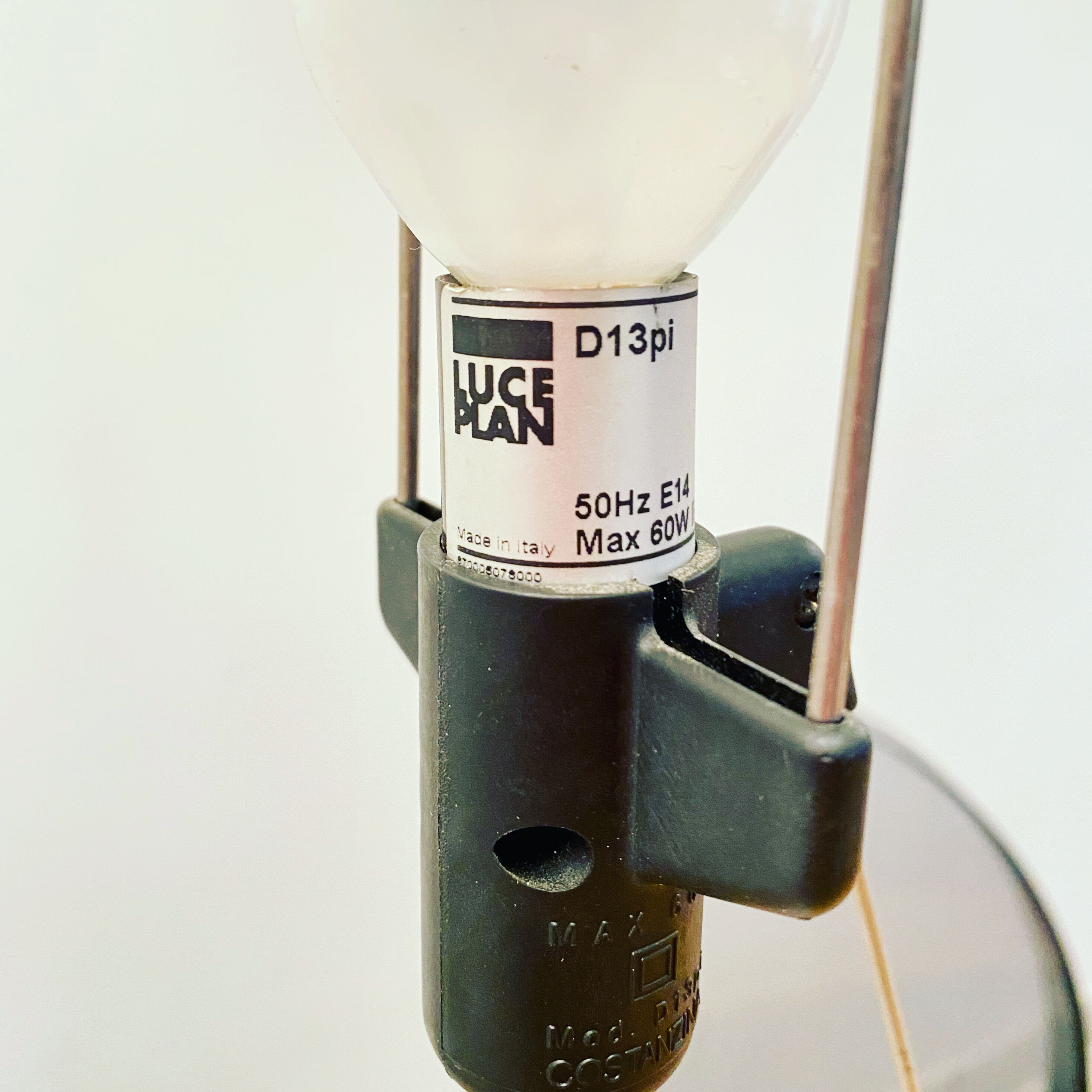 Table lamp Constanzina Luceplan design Paolo Rizzatto vintage 1986