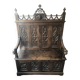 Neo-Gothic Chest Bench XIXth stamped A.Vallot Paris
