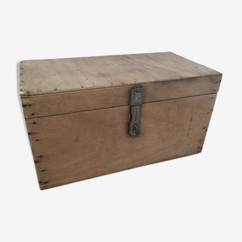 Old industrial carpenter trunk