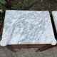 2 bedside tables in wood and marble