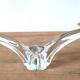 Double crystal candle holder Val Saint Lambert Rio creation 1950s