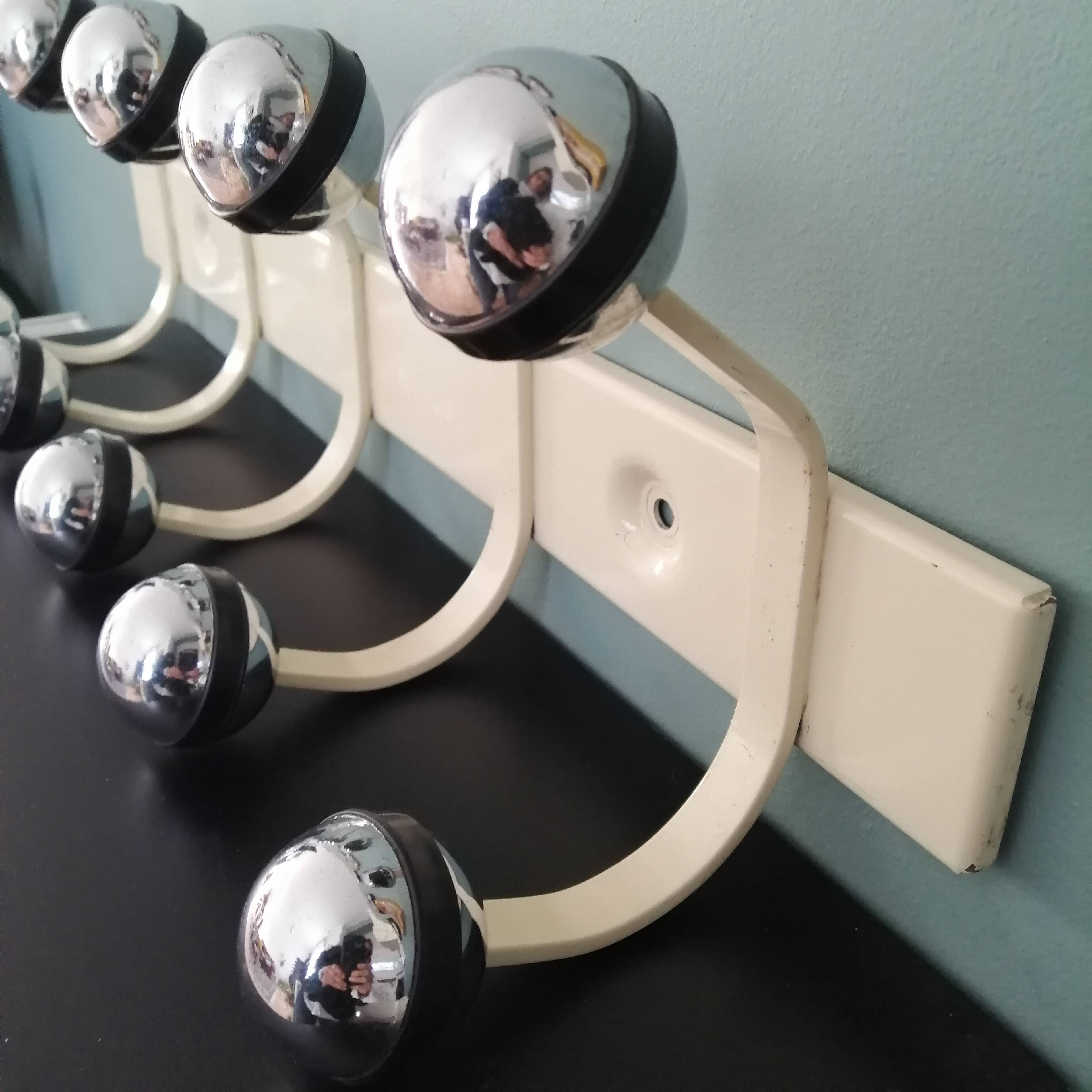 White lacquered coat rack Circa 1950