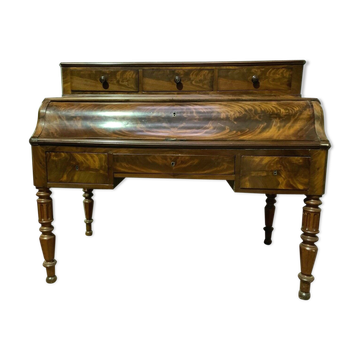 Mahogany cylinder desk Louis Philippe XIX century